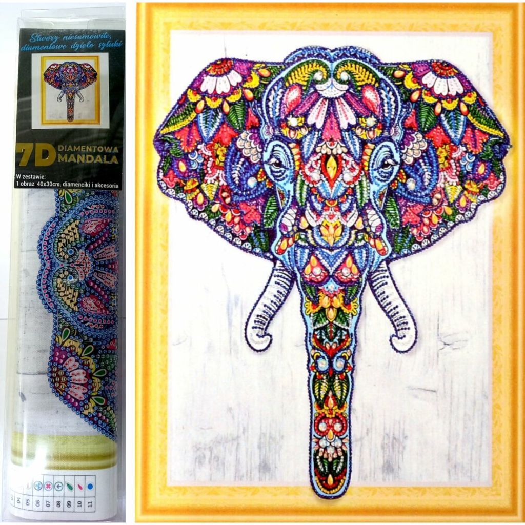 Norimpex Diamant Malerei 7D Elefant 30x40cm
