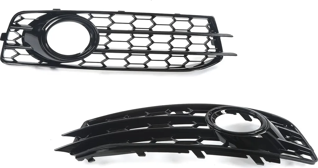 Paire de Grilles de Pare-choc Avant Noir Laqué pour Audi A3 8P 2008-2012