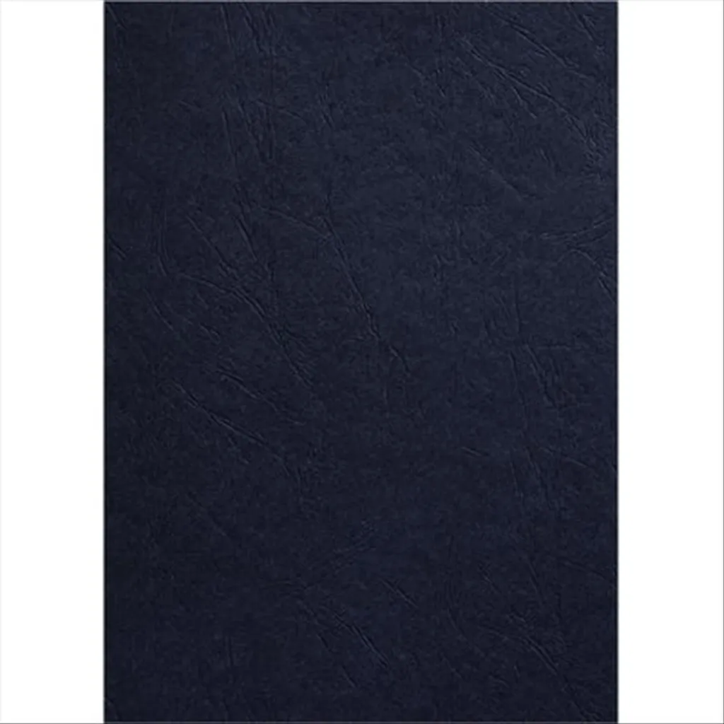 GBC Couverture LeatherGrain A3 250g Noir - Reliure Finition Cuir