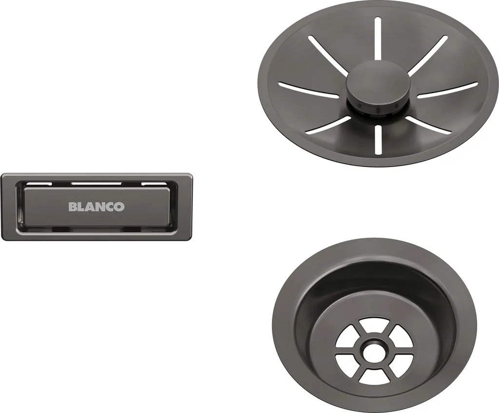 Set Scarico Blanco 206900 Dark Steel Satinato InFino per Cucina Design