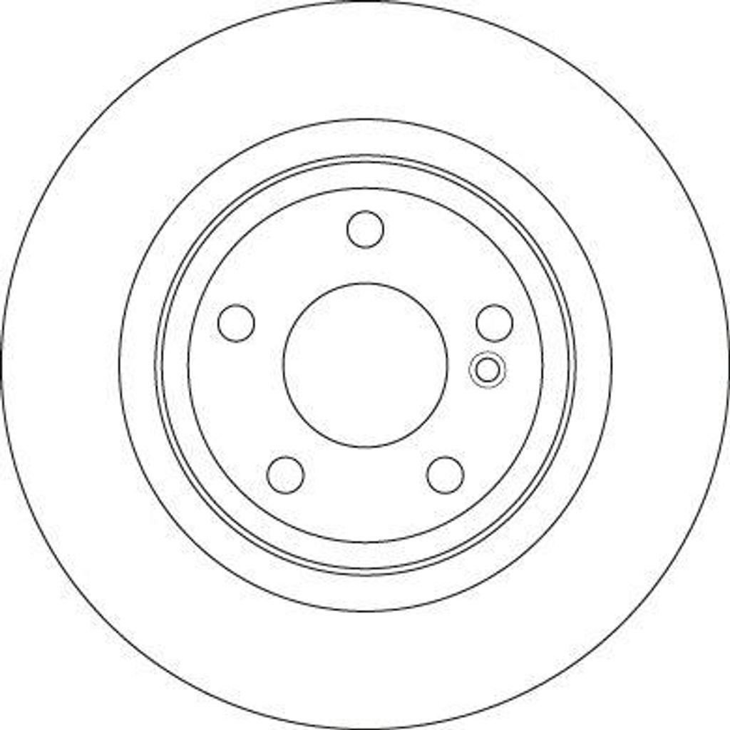TRW DF6358 Bremsscheibe OE A0004231612 kompatibel mit SLC, SLK