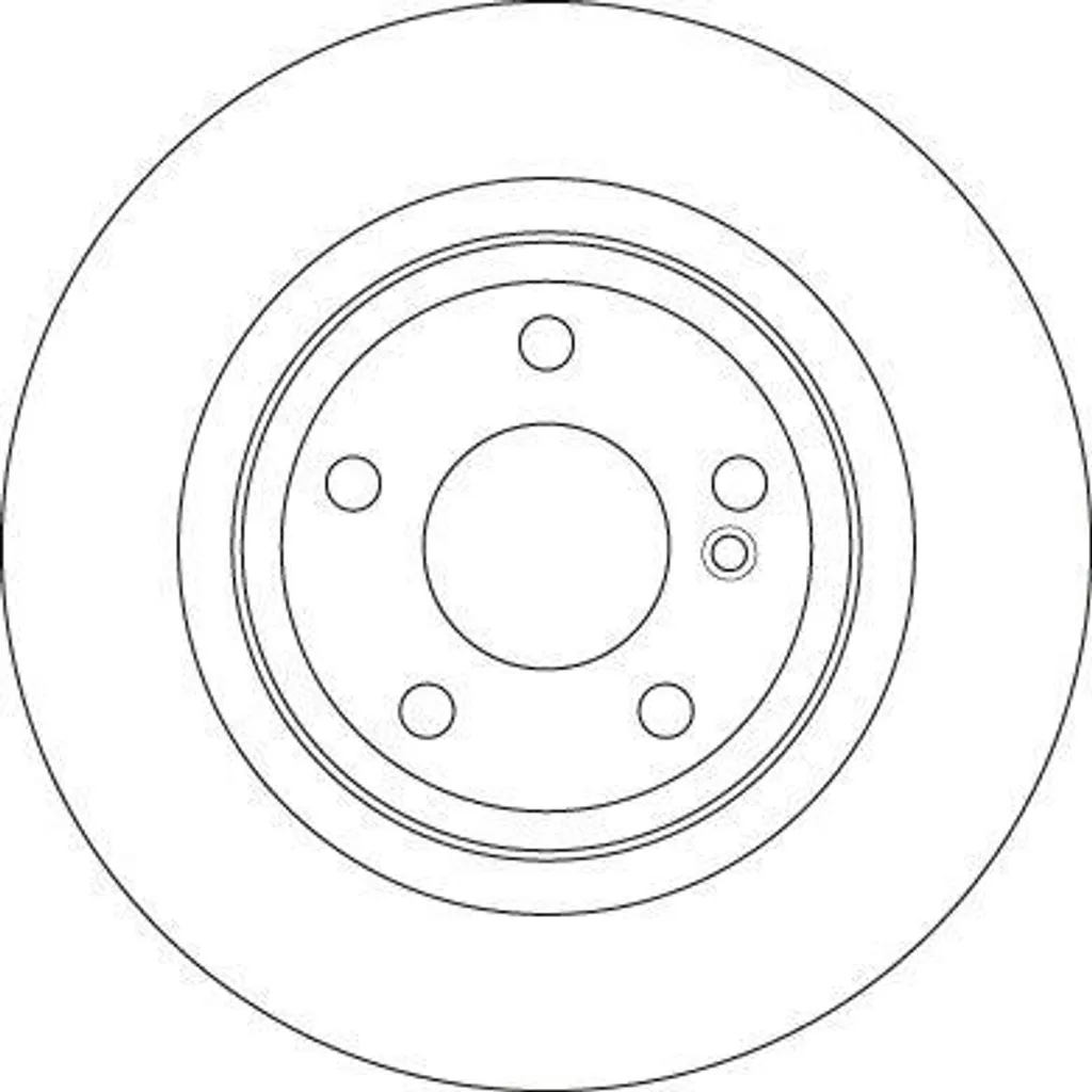 Disque de frein arrière pour Mercedes SLC et SLK - Qualité OE TRW DF6358