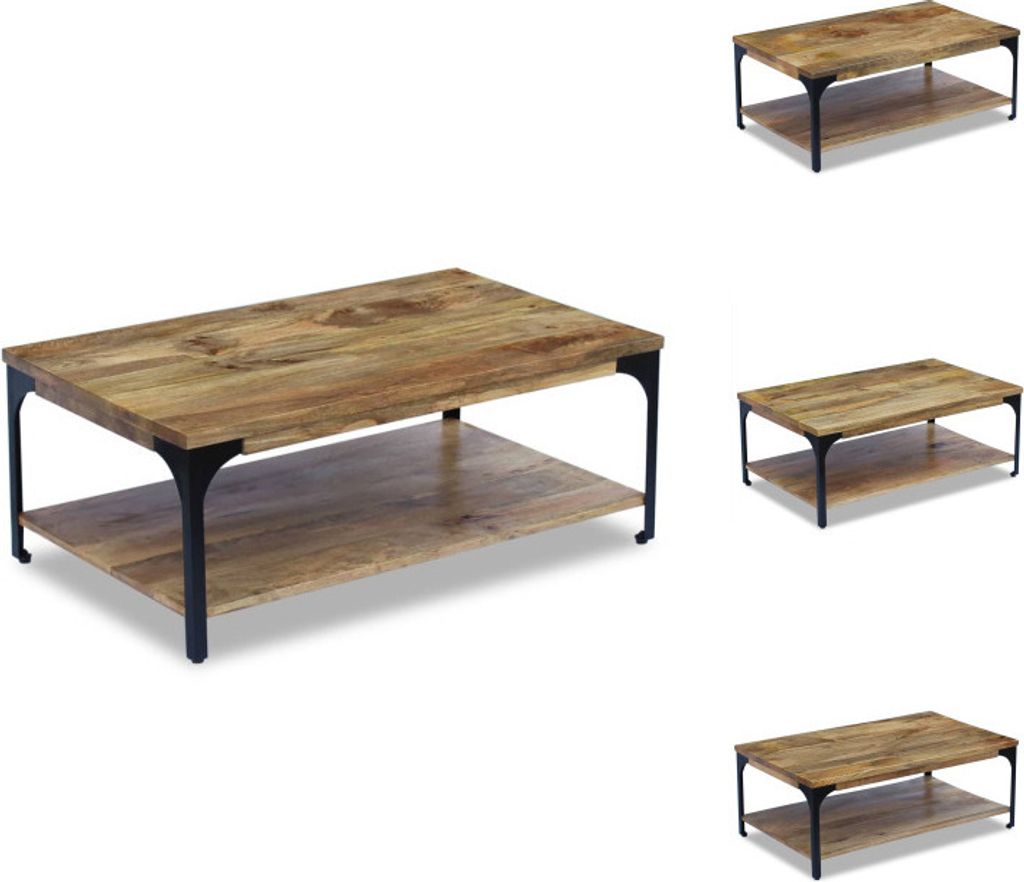 vidaXL Couchtisch Mangoholz 100x60x38 cm - Couchtische
