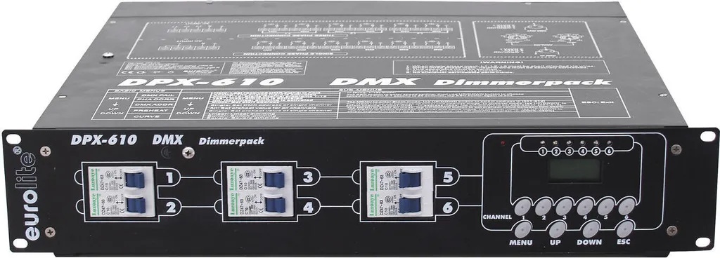 Variateur DMX pour éclairage de scène Eurolite DPX-610 professionnel