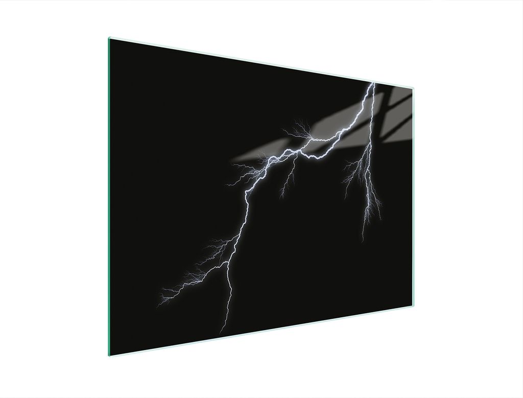 Schneidebrett Herdabdeckplatte Multiglasschneidplatte 30x22 cm Sturm Schwarz