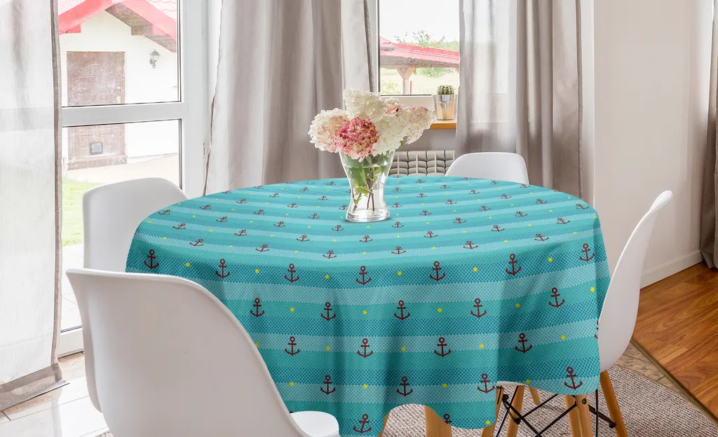 Tovaglia Rotonda 150 cm ABAKUHAUS per Sala da Pranzo e Hotel