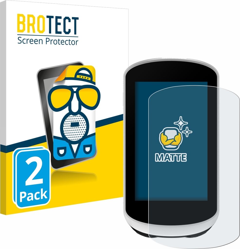 2x BROTECT Schutzfolie für Garmin Edge Explore 2 Displayschutz Displayschutzfolie Folie Matt Entspiegelungsfolie