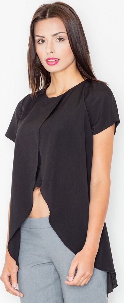 Figl Damenbluse Guena M465 schwarz M