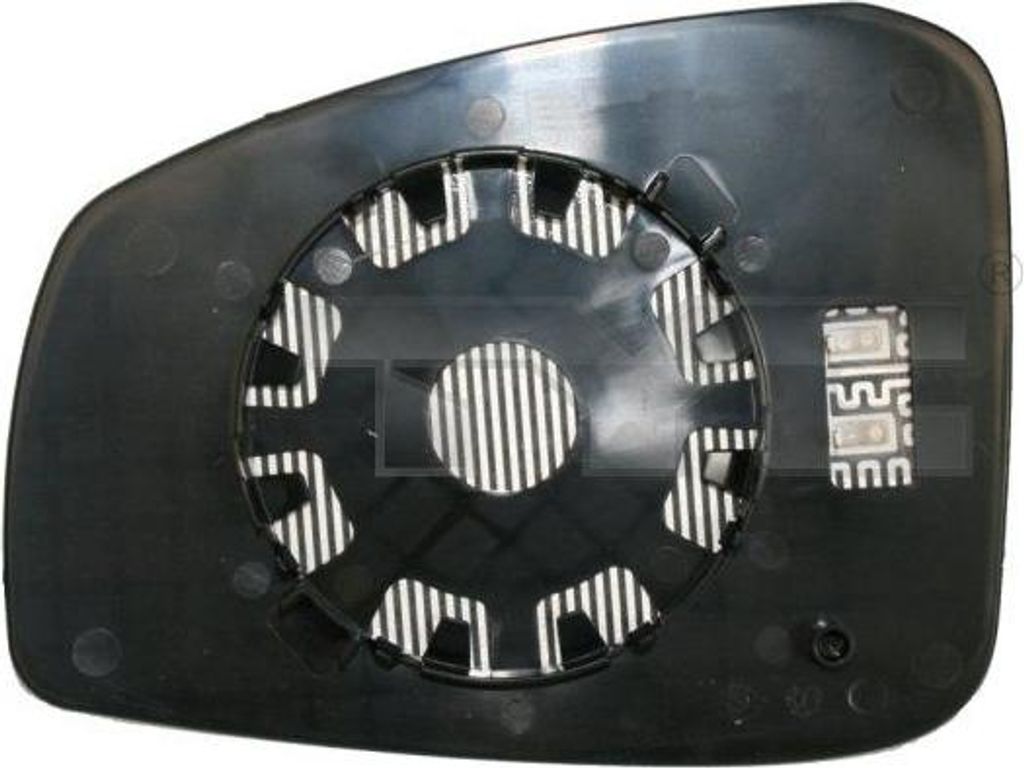 TYC 328-0147-1 Spiegelglas, Außenspiegel OE 963650005R kompatibel mit Megane