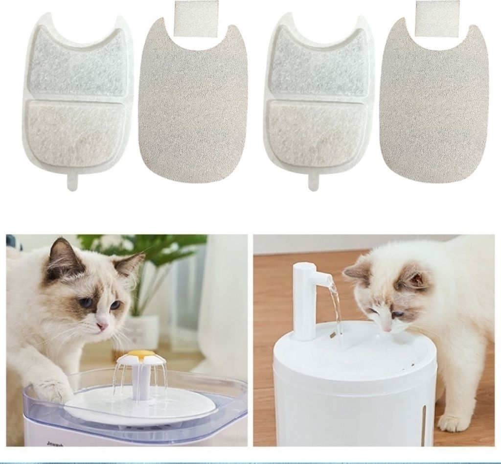 INF Ersatzfilter für Katzen-Trinkbrunnen/Haustier-Trinkbrunnen, 6er-Pack
