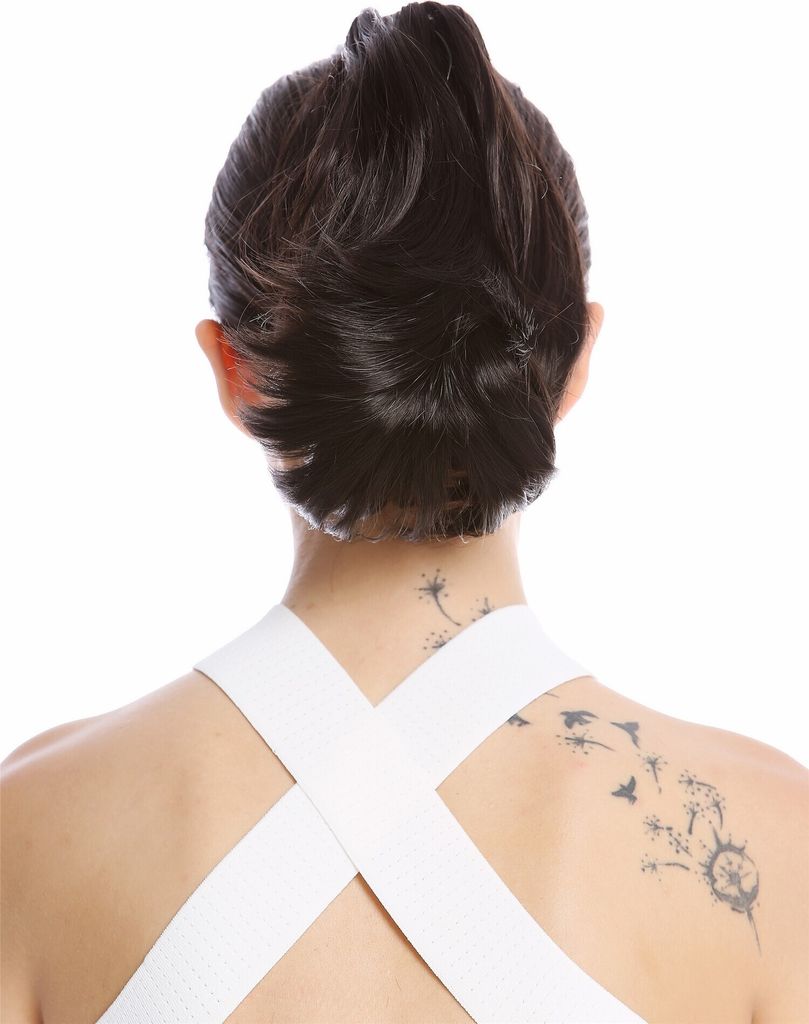 WIG ME UP Zopf Pferdeschwanz kurz gewellt Braun 506-V-6