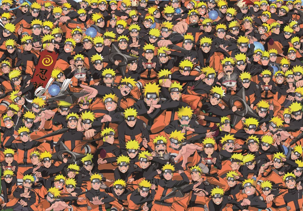 Puzzle 1000 pièces Naruto Shippuden Impossible pour ne plus s'ennuyer