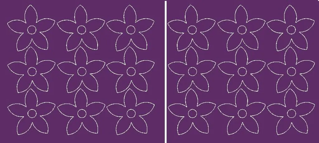 Set 18 Fiori Viola Lucido - Adesivi Murali per Rinnovo Rapido Ambienti