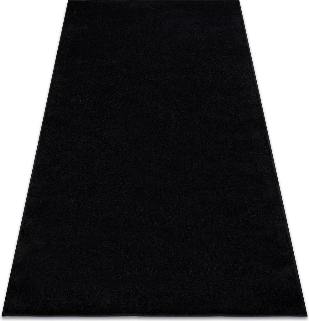 ETON PLUS Teppich schwarz, einfarbig, einheitlich, schlicht Schwarz 400x500 cm