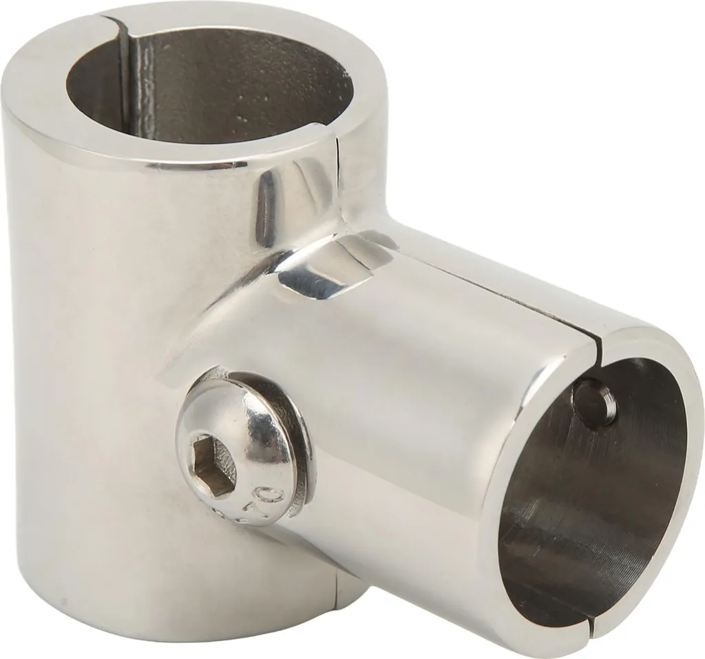 Acciaio inox -barca in acciaio -binario -segnale di avvio a 90 -gradi -T -Shspor -Split -tappo per tubi da 25 mm/1 pollice - 4