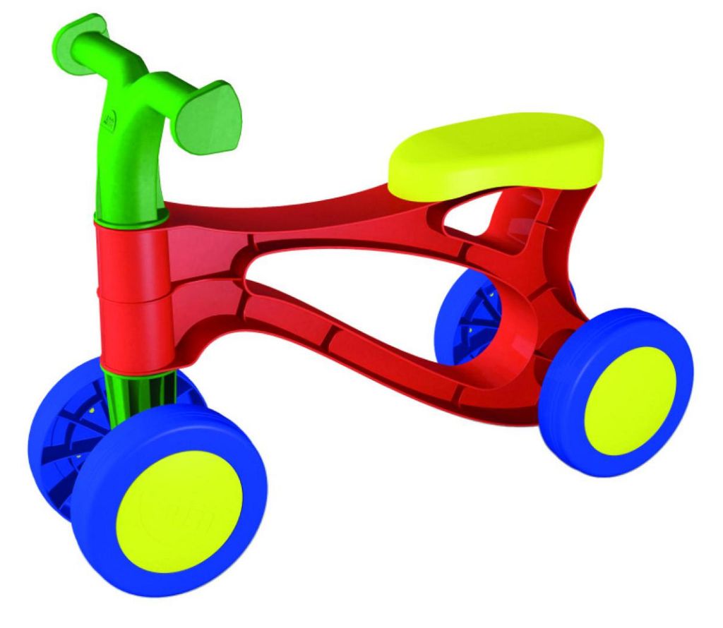 Monopattino Rolocycle rosso in plastica altezza del sedile Immagine del prodotto 