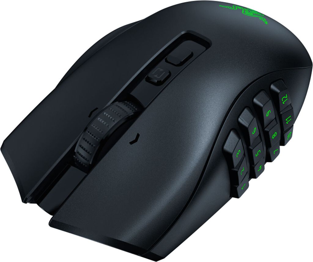 Razer Naga V2 Pro, Po prawej stronie, Optyczny, RF Wireless