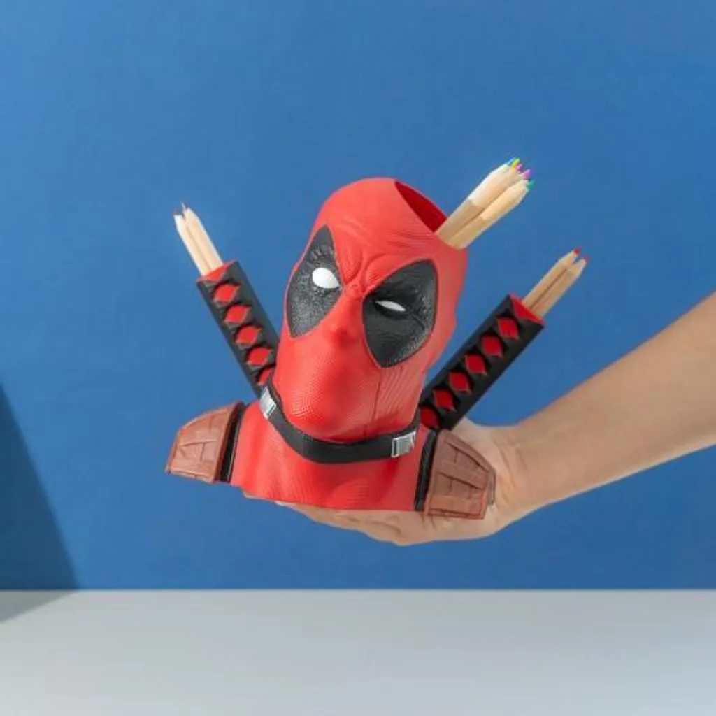 Pot à Crayons Deadpool Erik - Finition Premium Design Marvel Durable - 7