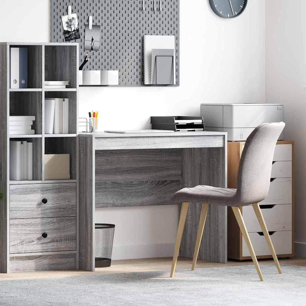 "WINTER SALE"Schreibtisch - elegantes Design - Computertisch/Bürotisch - Graues Sonoma 90x50x76cm Promotion421136 - Schreibtische