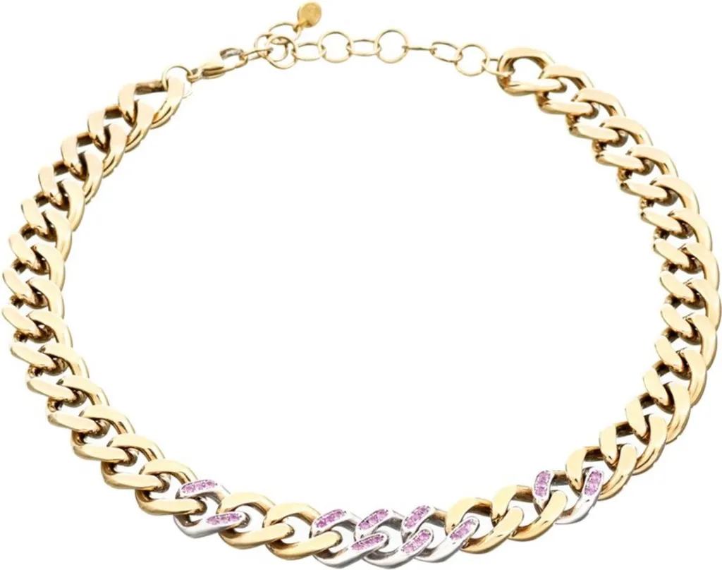 Collier Chiara Ferragni j19auw50 Diamond Heart en métal rhodié argenté