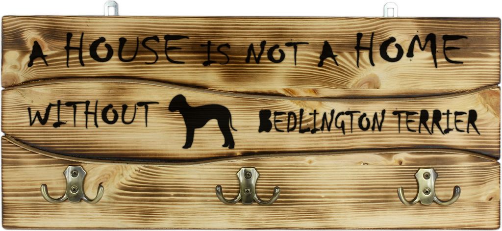 Bedlington Terrier, Rothbury Terrier - Kleiderständer mit Hund, Ausstellung von Medaillen, Dekoration für Zuhause der Marke Art-Dog