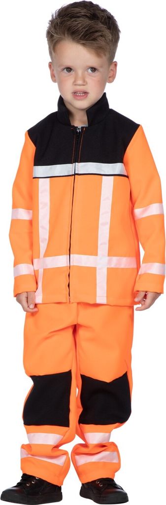 Wegenwerker Oranje Kinder Kostüm 128