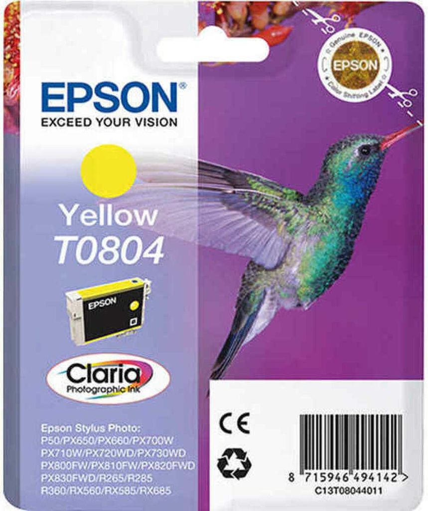 Epson Tintenpatrone yellow T 080 T 0804