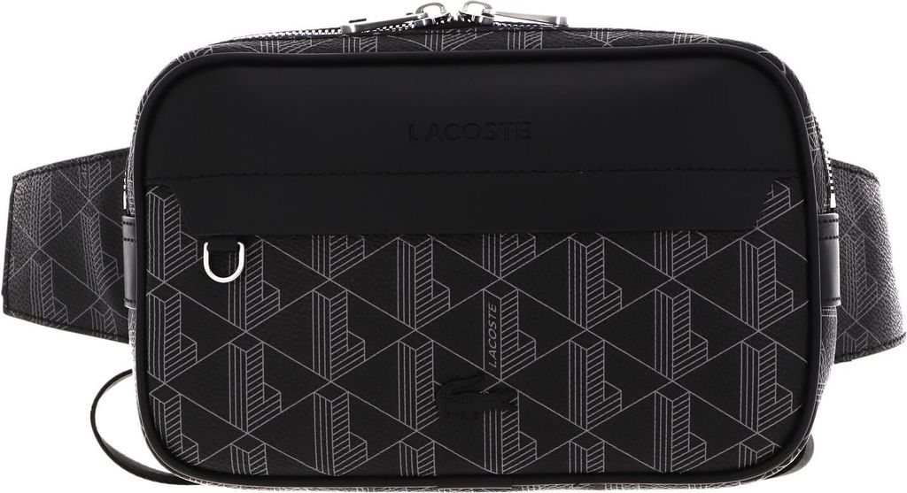 LACOSTE Sling Bag The Blend Body Bag Allover Monogram Noir Produktbild 