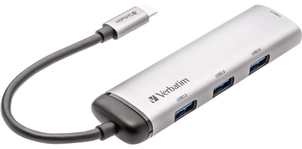 Verbatim USB-C Multiport-Hub 4-Port USB 3.2 Gen 1 Produktbild 