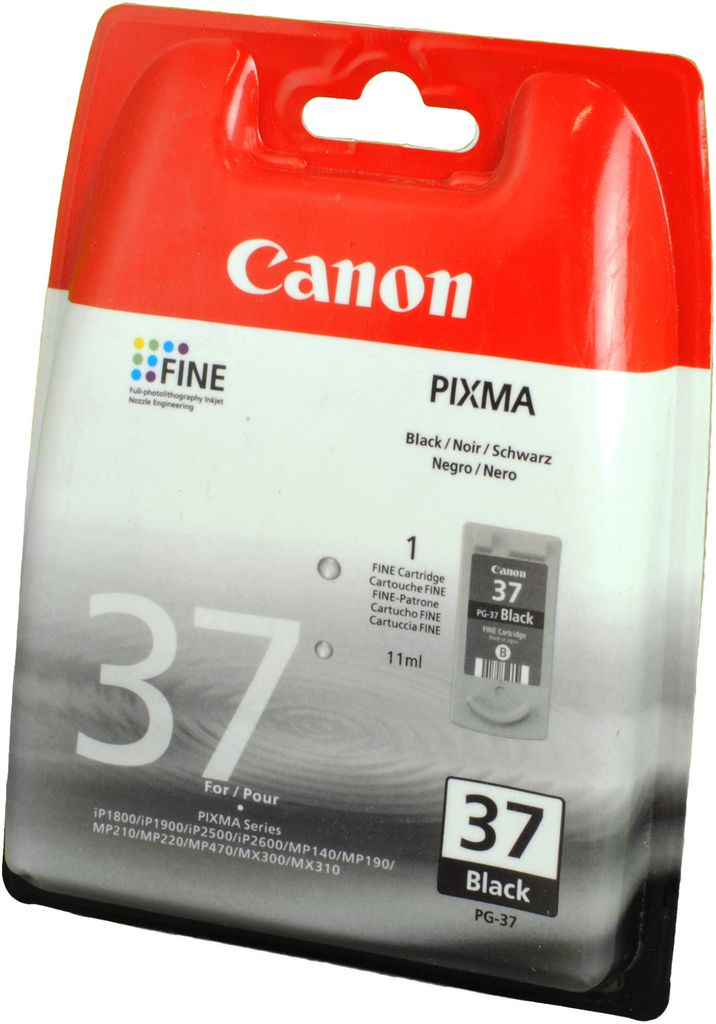 Canon PG-37BK Tinte Schwarz, Schwarz, Tinte auf Produktbild 