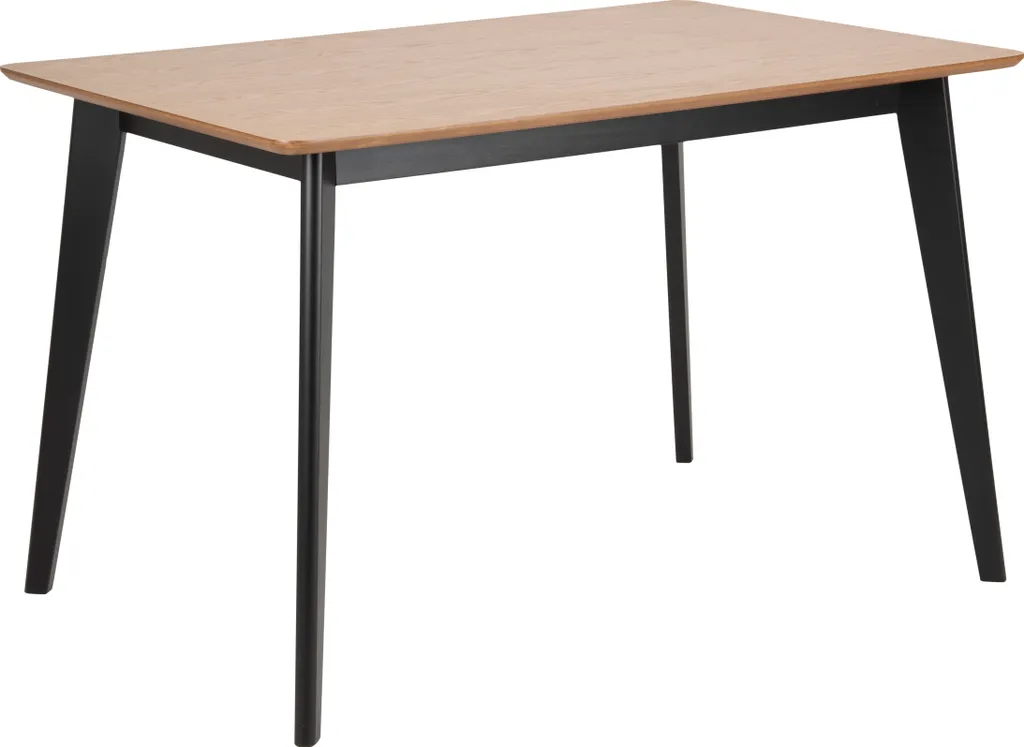 Table à manger Roxana chêne stable et facile à nettoyer pour salon