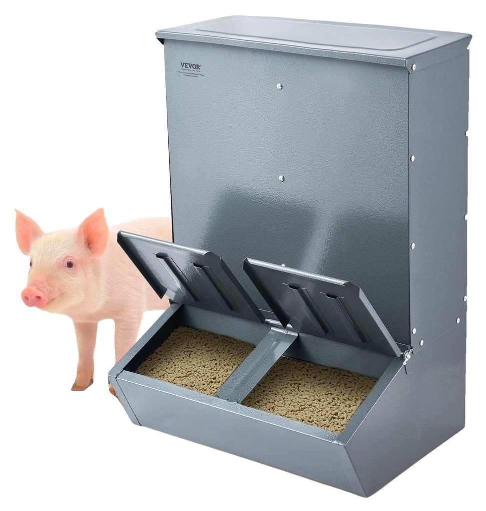 VEVOR automatické kŕmidlo pre ošípané, dvojdverové kŕmidlo Obrázok produktu 