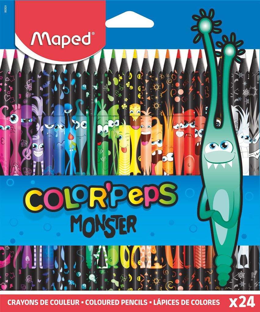 Maped Dreikant-Buntstift COLOR'PEPS MONSTER 24er Kartonetui