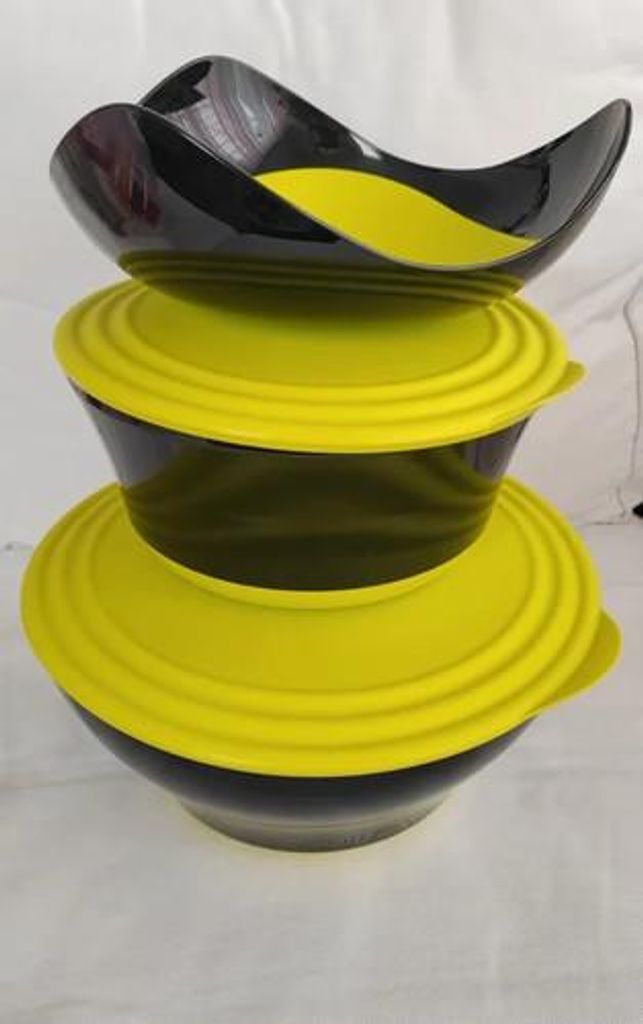 Tupperware Elegance Eleganzia Set mit Servierplatte +4,6 l + 2,3 l