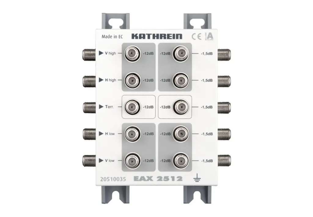 Dérivateur Sat-ZF Kathrein EAX 2512 anti-interférence pour signal TV