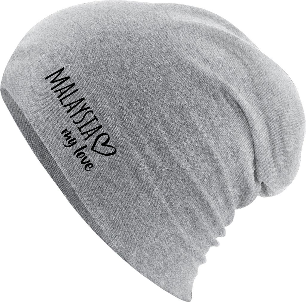 Huuraa Beanie Malaysia my love Heather Grey One Size Produktbild 