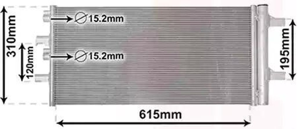 VAN WEZEL 06015702 Kondensator Klimaanlage Klimakondensator für BMW 1 Schrägheck (F40) +Trockner