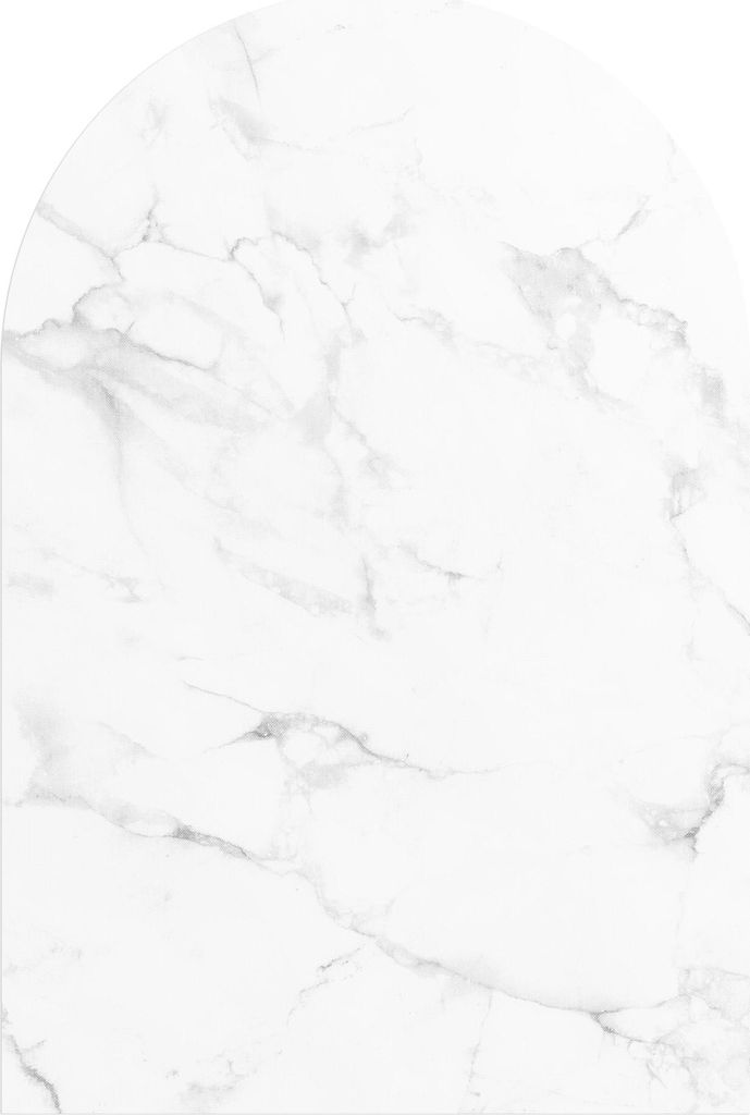 DEQORI Fototapete Rundbogen 120x180 cm 'Marmorplatte im Detail' Wand Tapete Sticker