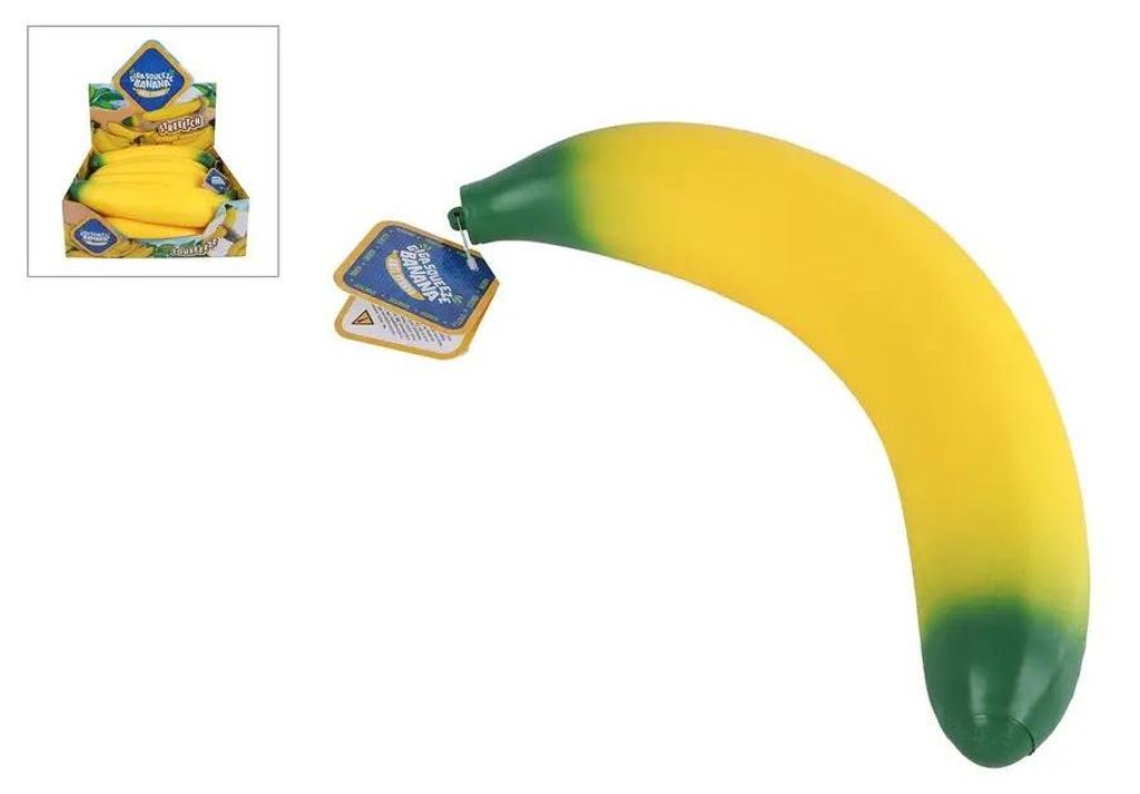 Van Manen Veenendaal Riesen Stretchbanane antistress 37cm Produktbild 
