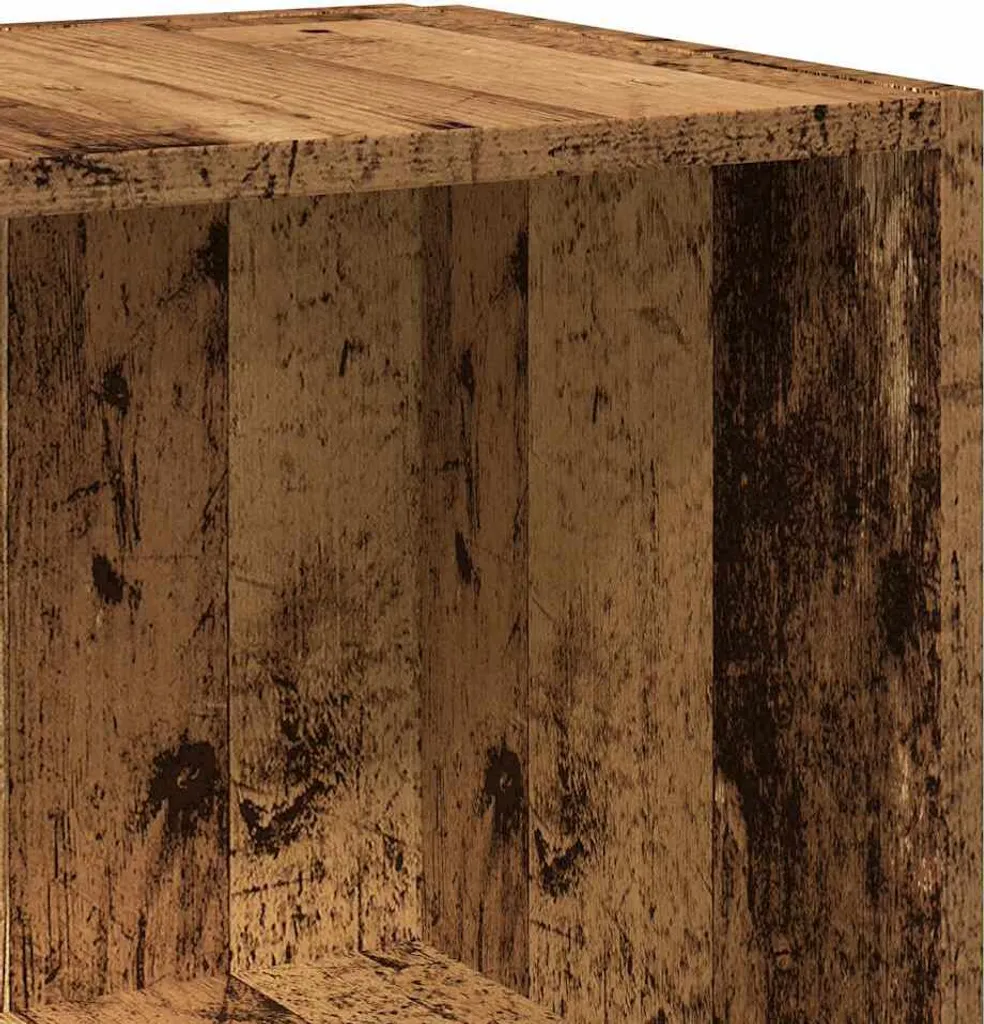 Scaffale angolare in legno di recupero 33x33x67 cm Materiale a base di legno - 7