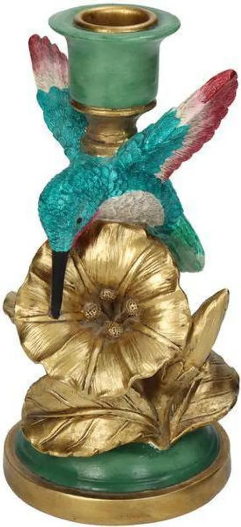 Bougeoir colibri stable et compact 17 cm - Décoration oiseau gain de place