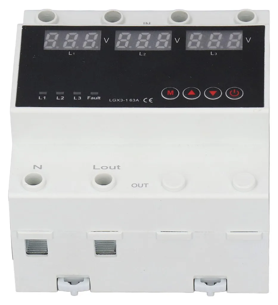 Inverseur de source automatique triphasé sur Rail DIN réglable 220V - 5