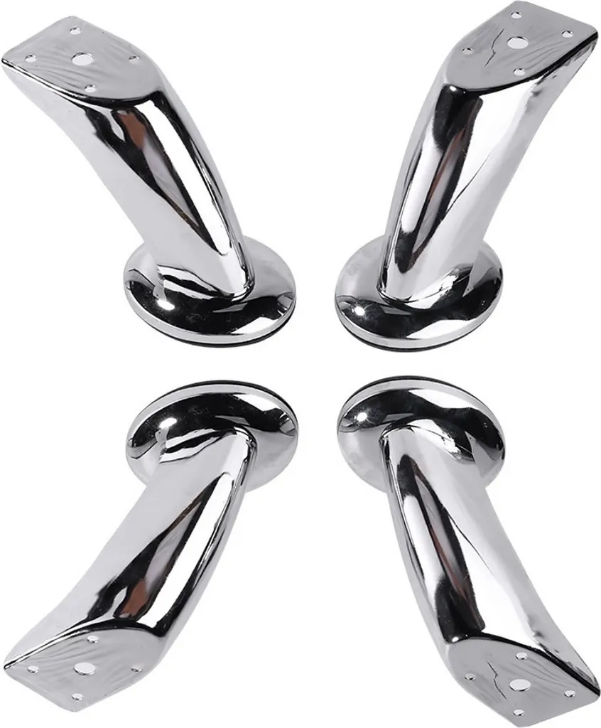 set di 16 gambe per mobili in metallo | gambe per armadi [altezza 12 cm] | gambe per divani, letti, sedie, tavolini, armadi e altri mobili | gambe per zoccoli | gambe per tavoli - gambe per mobili | gambe per divani | gambe per armadi - 4