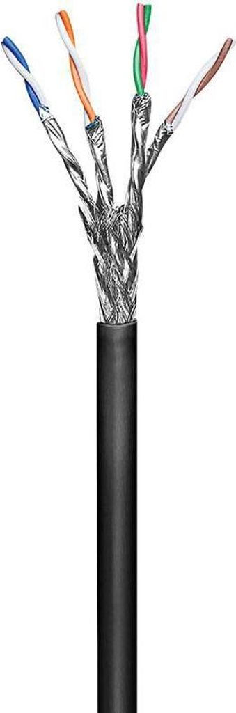 Microconnect KAB028-100, 100 m, Cat6, S/FTP (S-STP), Schwarz