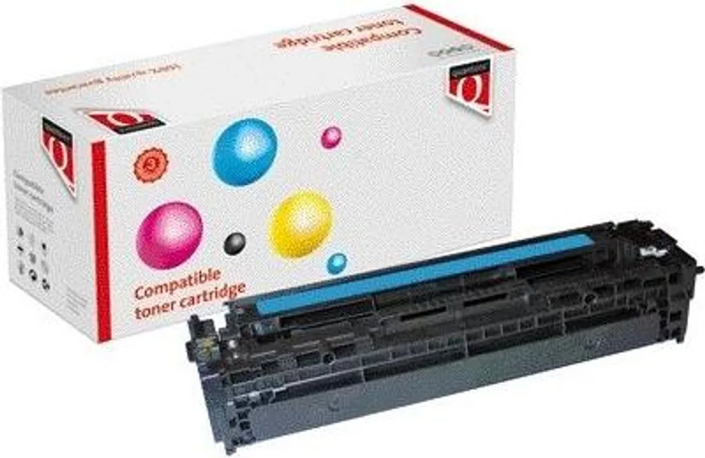 Toner cyan CE321A compatible LaserJet CP1025 de marque Quantore