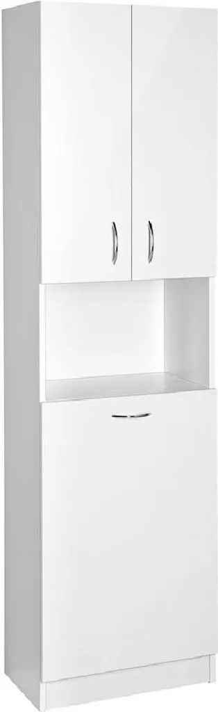 Fini le Désordre avec l'Armoire de Salle de Bain SIME510 Panier Intégré