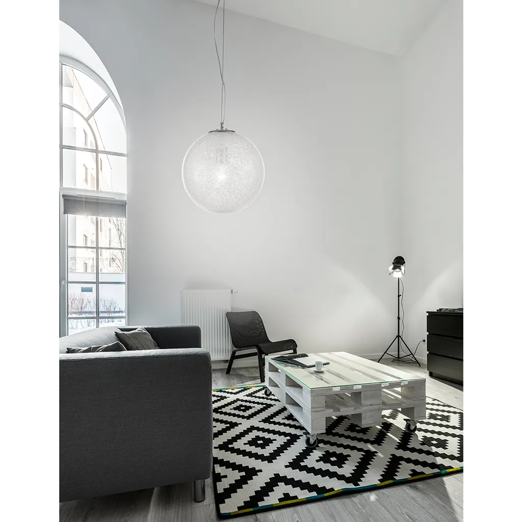 Illumina i tuoi sogni con Nova Luce Frozen Ø 40cm - Vetro Magico
