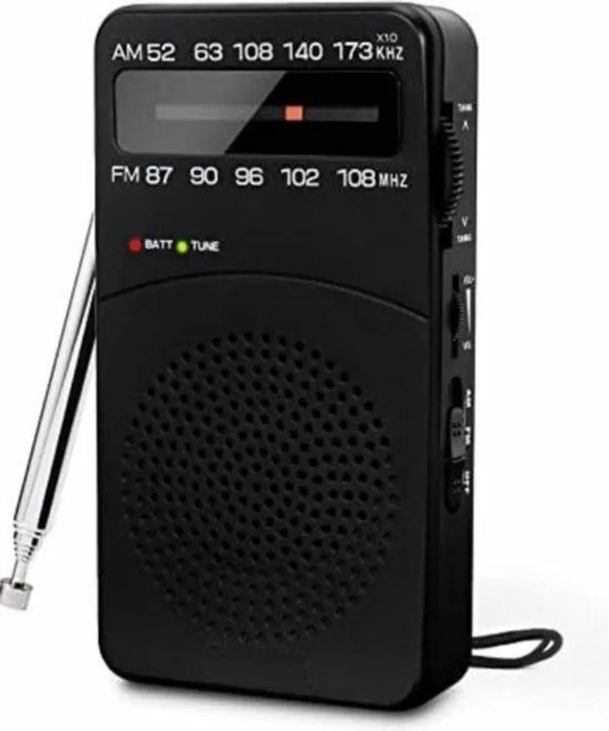 Récepteur radio analogique portable petit format pour randonnée et camping