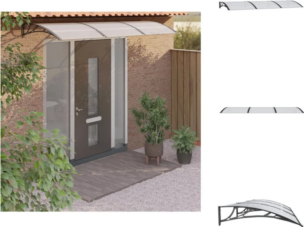 Tettoia Nera vidaXL 300x100: Mai Più Ingressi Bagnati e Rovinati