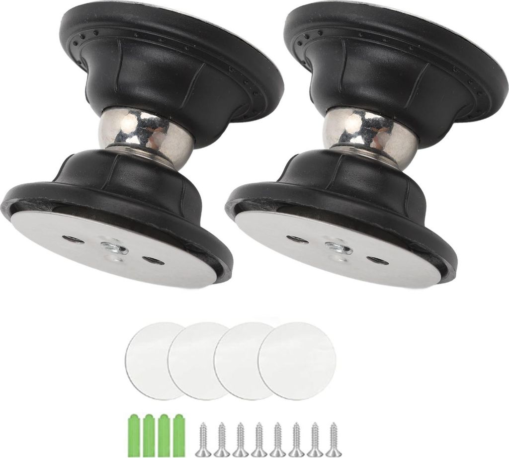 Paar RV Magnetic Door Catch Reduzieren Sie Lärm Hochleistungsgepäck für Wohnungswagen -Wohnwagen Camper Black Schwarz